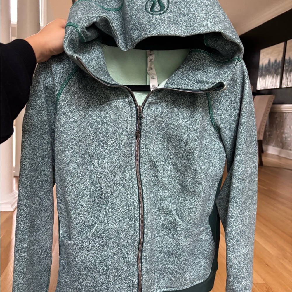 lululemon athletica Green Zip-Up Jacket